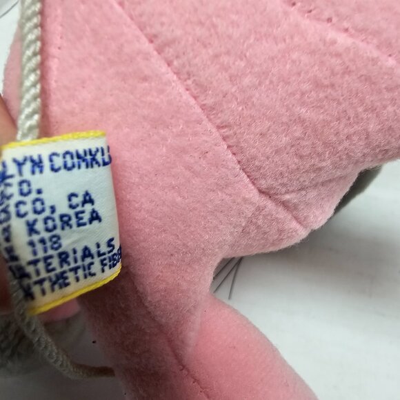 Vintage 80s 1984 Dakins Squeaky Plush Pink Gray Conklin Mouse Toy Rare - Picture 12 of 13
